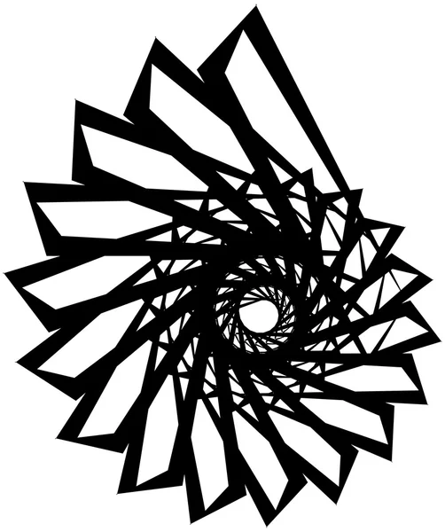 Spirale circulaire géométrique . — Image vectorielle