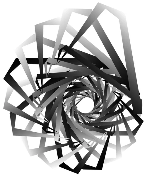 Espiral geométrica circular . — Vector de stock