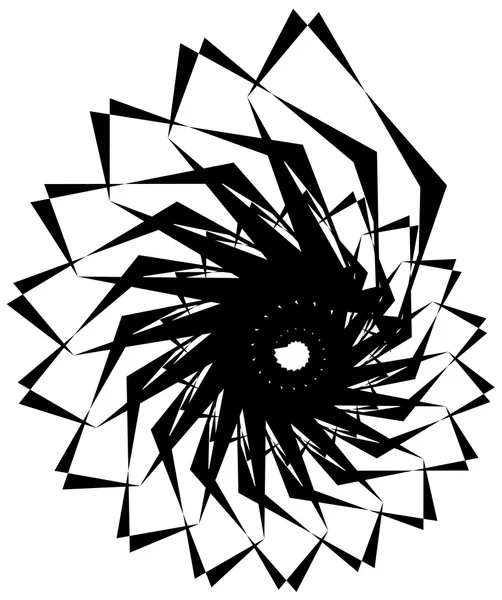 Geometriska cirkulär spiral. — Stock vektor