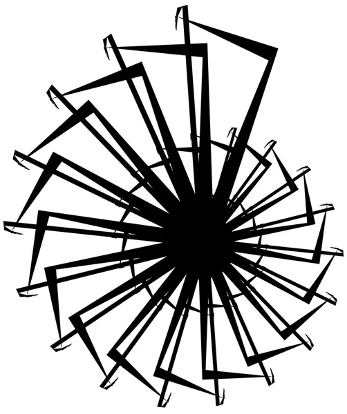 Geometrische Kreisspirale. — Stockvektor