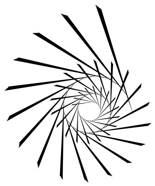 Geometrische circulaire spiraal. — Stockvector