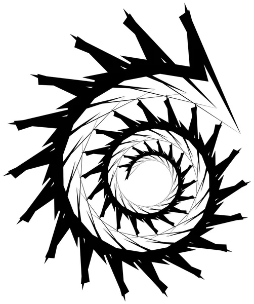 幾何学的な円形スパイラル. — ストックベクタ