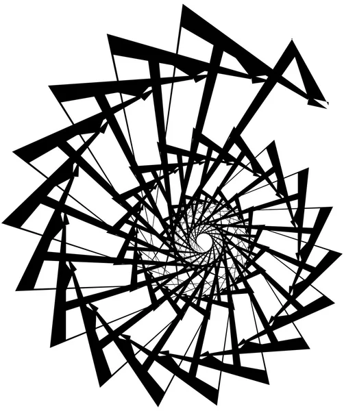 Геометрическая круговая спираль . — стоковый вектор
