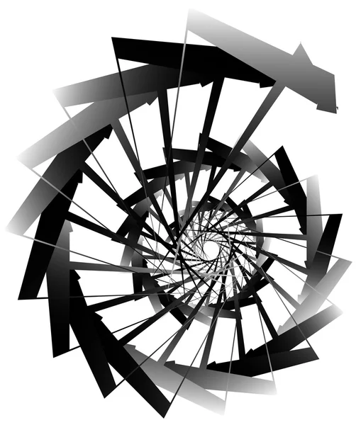 Espiral circular geométrica . — Vetor de Stock