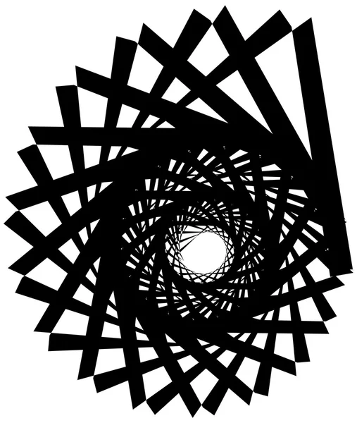 Geometrische circulaire spiraal. — Stockvector