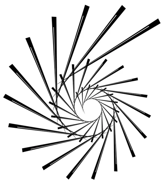 Geometrische circulaire spiraal. — Stockvector