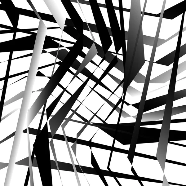 Abstracte edgy, geometrische kunst — Stockvector