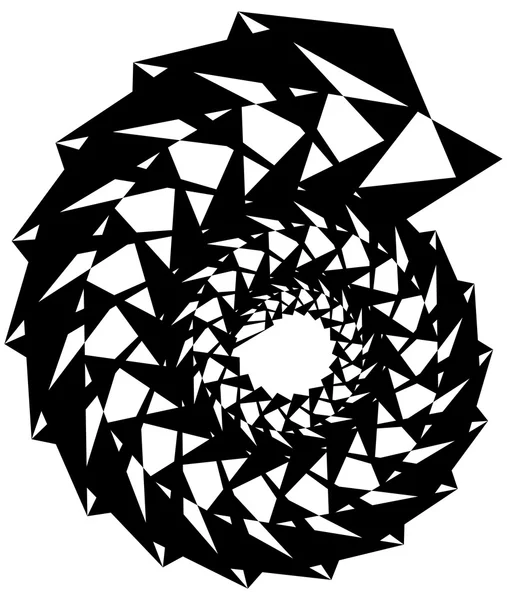 Espiral geométrica circular . — Vector de stock