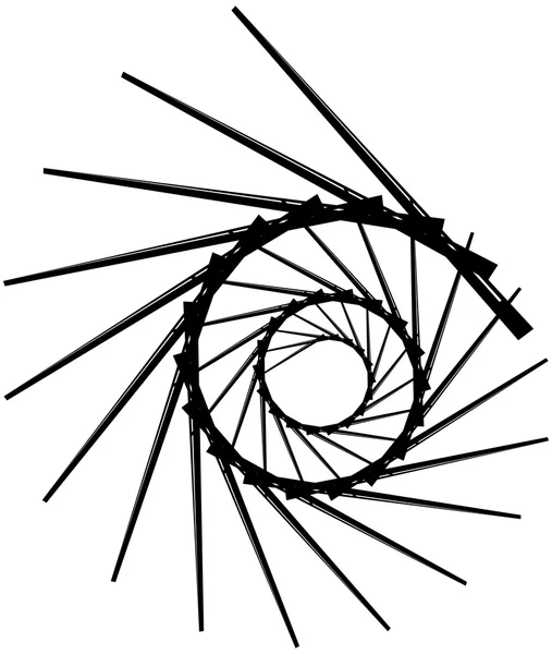 Espiral geométrica circular . — Vector de stock