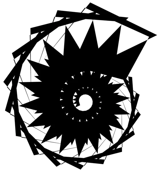 Геометрическая круговая спираль . — стоковый вектор