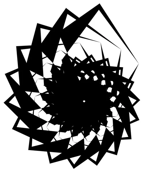 Espiral geométrica circular . — Vector de stock