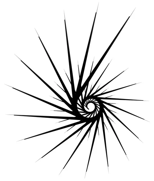 Spirale circulaire géométrique . — Image vectorielle