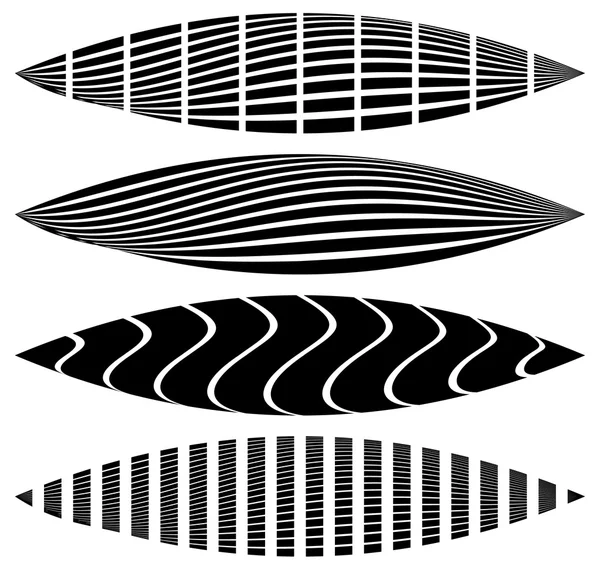 Rectangles déformés, déformés — Image vectorielle