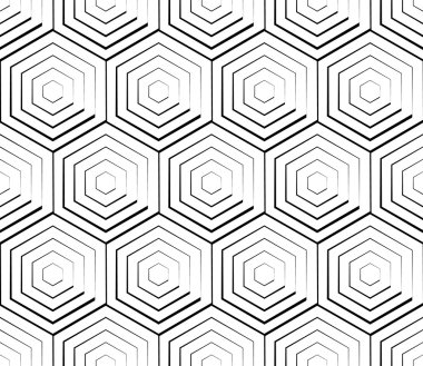 Hücresel geometrik desen, sorunsuz bir şekilde tekrarlanabilir. 