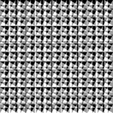 Kaotik, düzensiz yinelenebilir geometrik desen. 