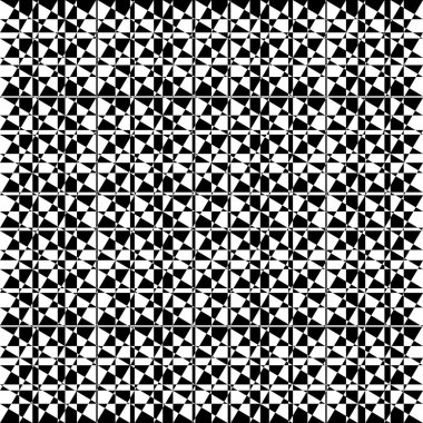 Kaotik, düzensiz yinelenebilir geometrik desen. 