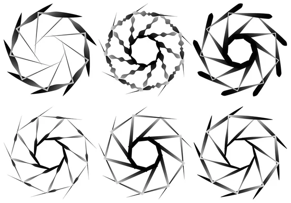 Cirkulär geometriska element set. — Stock vektor