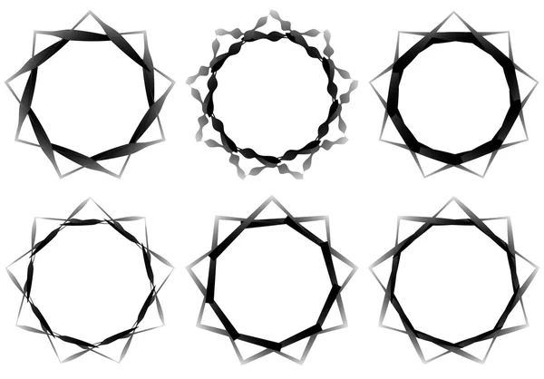 Cirkulär geometriska element set. — Stock vektor