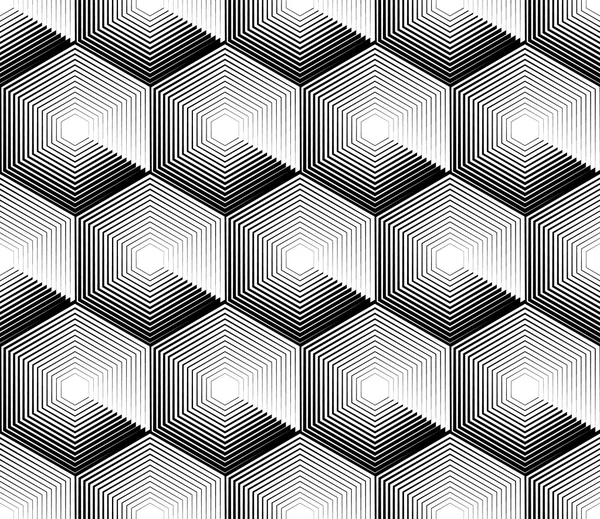 Zelluläres geometrisches Muster, nahtlos wiederholbar. — Stockvektor