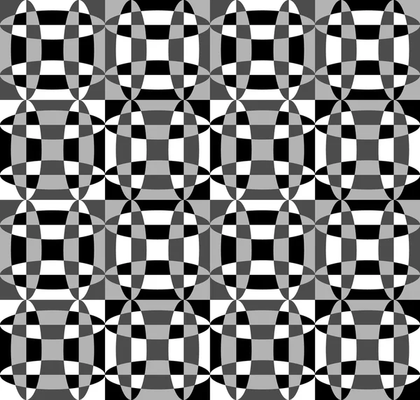 Monochroom mozaïek patroon — Stockvector