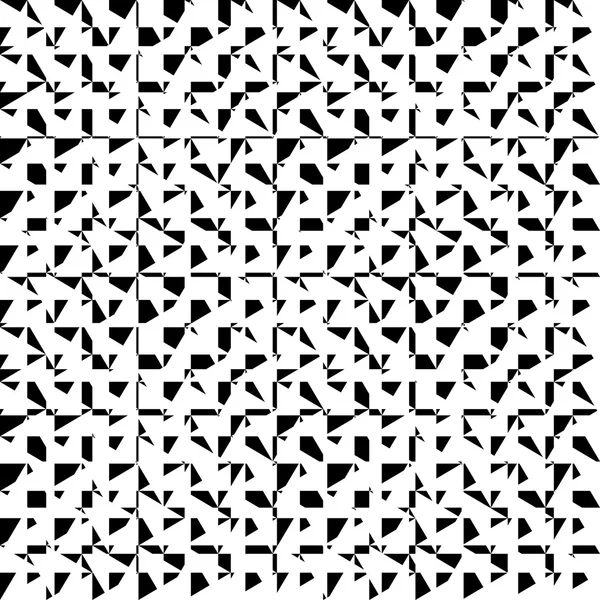 Kaotiska, oregelbundna repeterbara geometriska mönster. — Stock vektor