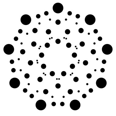 Nokta, daireler Radyal