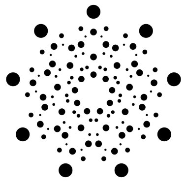 Nokta, daireler Radyal