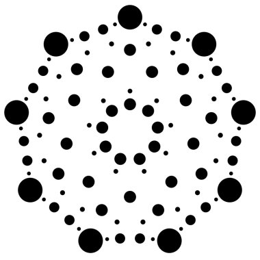 Nokta, daireler Radyal