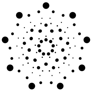 Nokta, daireler Radyal