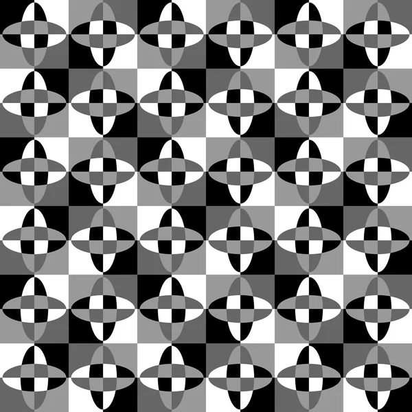 Escala de grises, textura de mosaico monocromo — Vector de stock