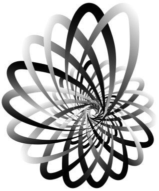 Sarmal kıvrım, salyangoz şekli, öğe. 