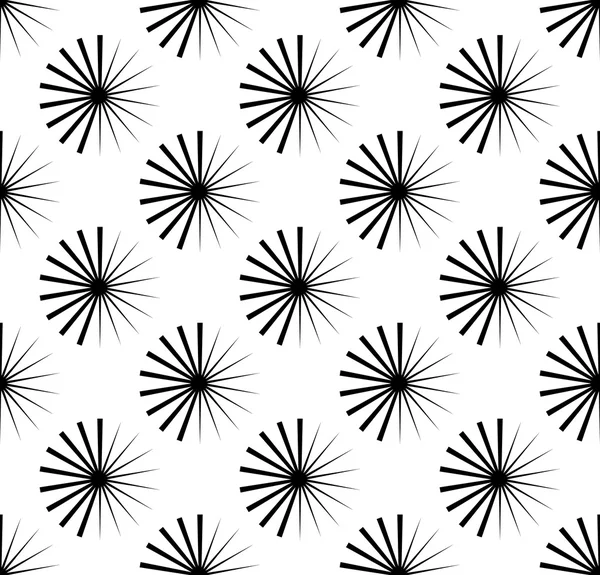 Repetitive pattern with radial-radiating lines. — Stock Vector