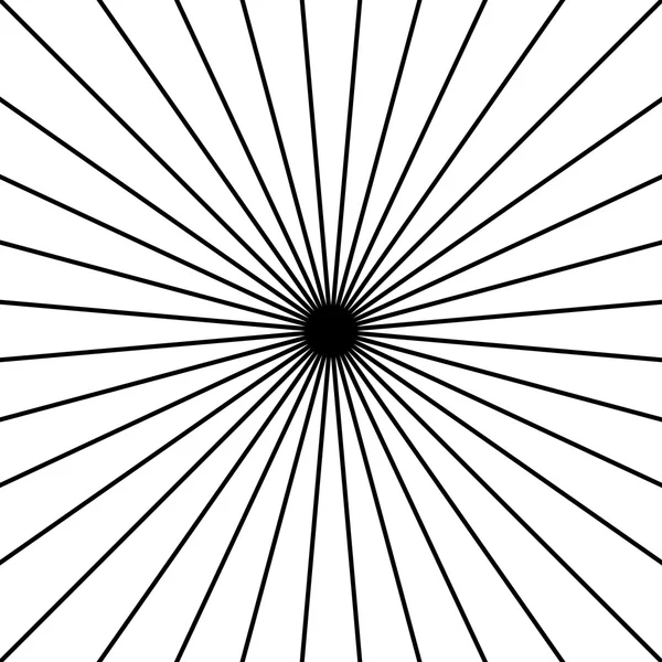 Radial, radiating straight thin lines. — Stock Vector