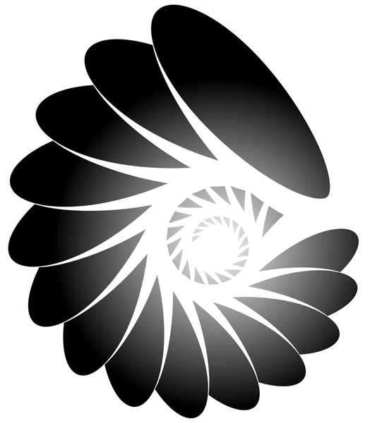 Espiral, hélice, forma de caracol . — Archivo Imágenes Vectoriales
