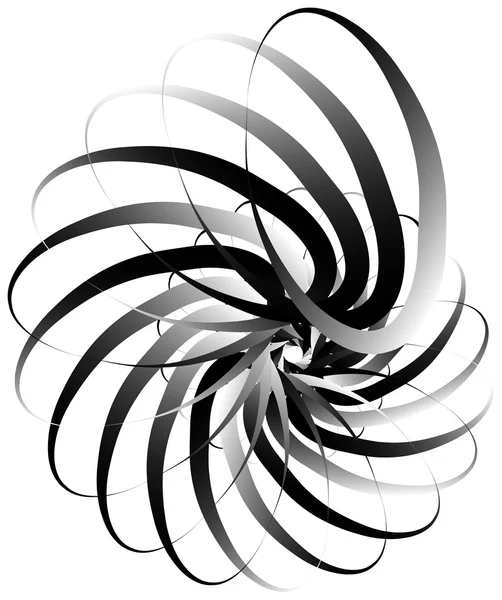 Spirale, Schneckenform, Element. — Stockvektor