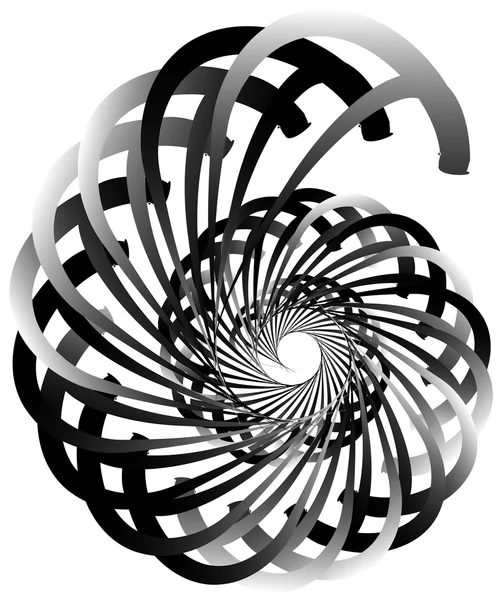 Spirale, Schneckenform, Element. — Stockvektor