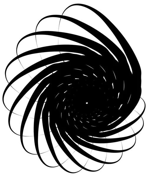 Voluta espiral, forma de caracol, elemento . —  Vetores de Stock