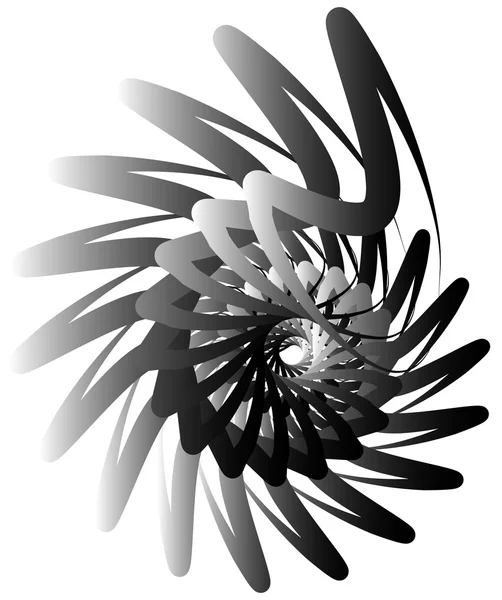 螺旋渦巻、カタツムリの形状、要素. — ストックベクタ