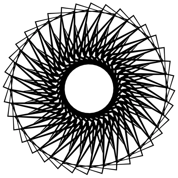 Prvek abstraktní geometrická spirála — Stockový vektor