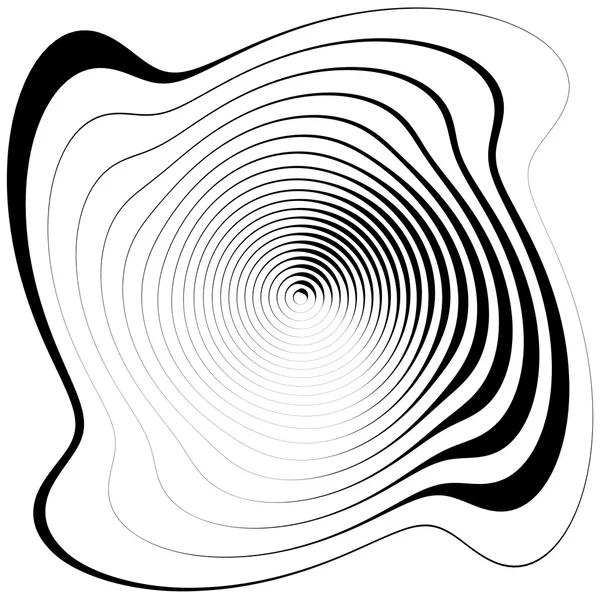 Asymmetriska spiral form — Stock vektor