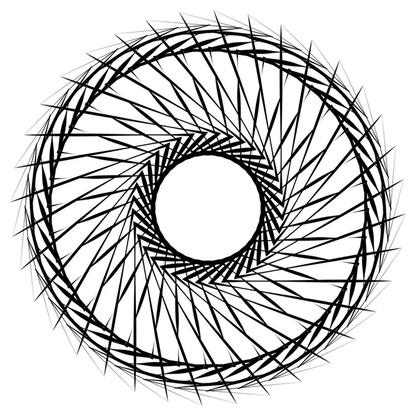 Elemento espiral geométrico abstrato — Vetor de Stock