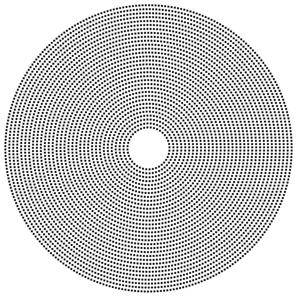 Gestippelde circulaire element. — Stockvector