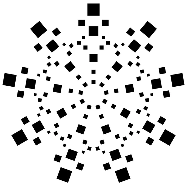 Kreisförmiges Element aus Quadraten. — Stockvektor