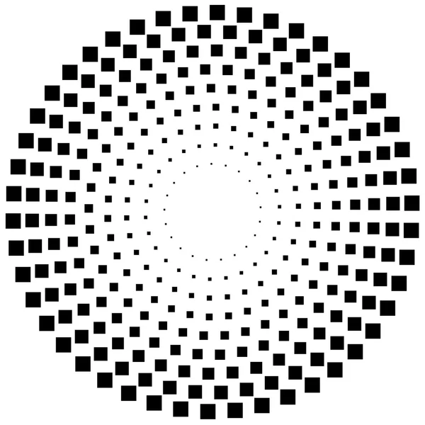 Gestippelde circulaire element. — Stockvector