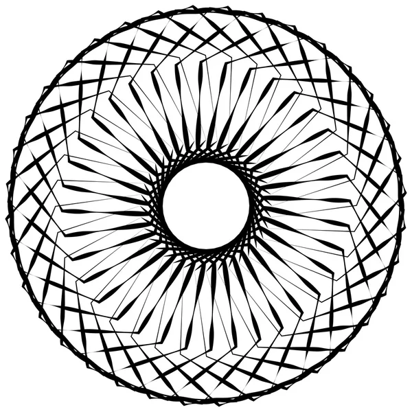 Abstraktes geometrisches Spiralelement — Stockvektor