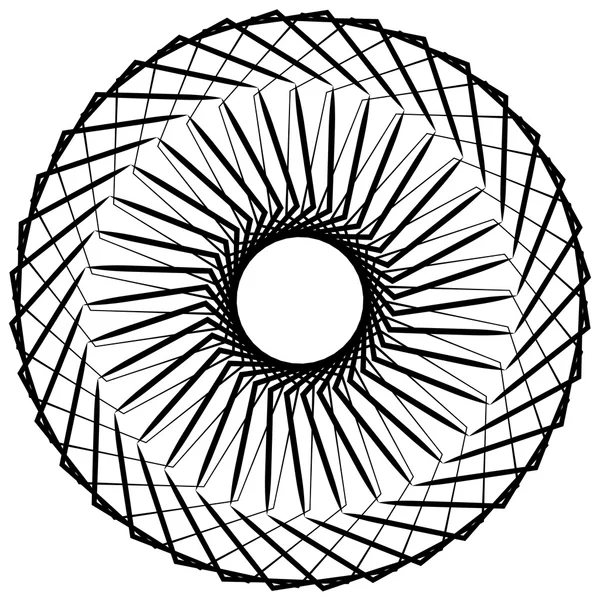 Elemento espiral geométrico abstracto — Archivo Imágenes Vectoriales