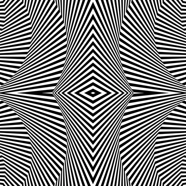 Abstraktes geometrisches Muster, monochromer Hintergrund. — Stockvektor