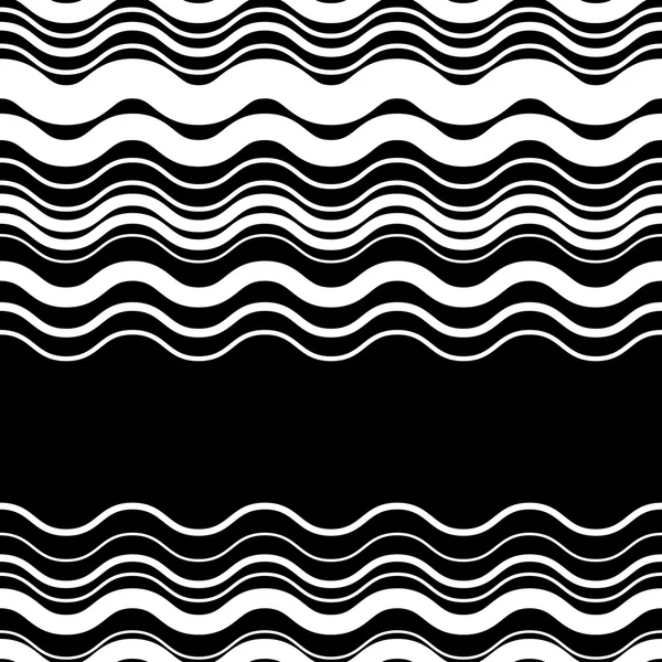 Волнистые, зигзагообразные горизонтальные параллельные линии . — стоковый вектор