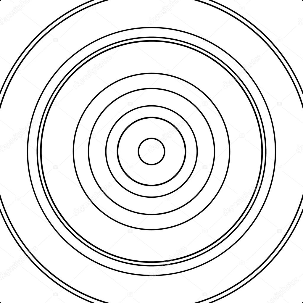 Concentric circles pattern.  