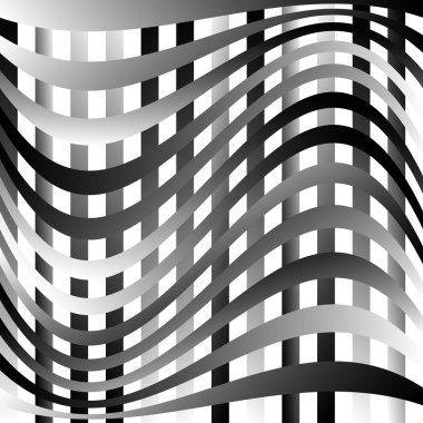 Kesişen çizgiler ile geometrik tek renkli grafik